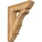 Ekena Millwork Balboa Slat Rough Sawn Bracket, Western Red Cedar, 4"W x 18"D x 22"H BKT04X18X22BOA06RWR - alternate 1